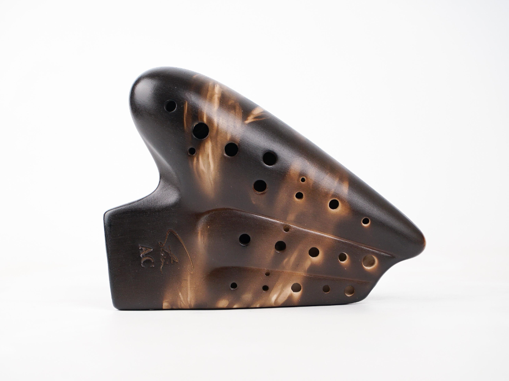 三管普及型熏燒陶笛