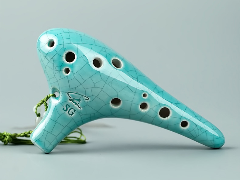 12孔加長型裂紋陶笛