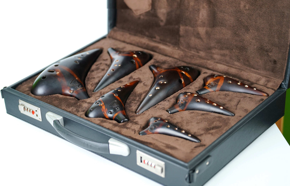 12孔熏燒提升款陶笛