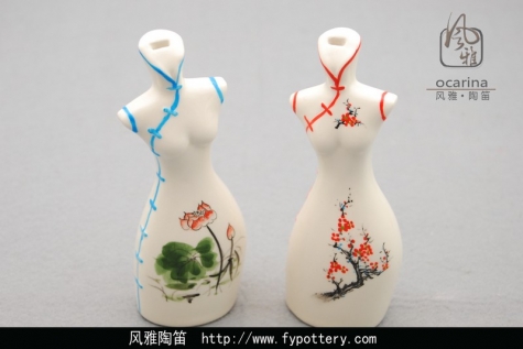 四孔造型笛-旗袍