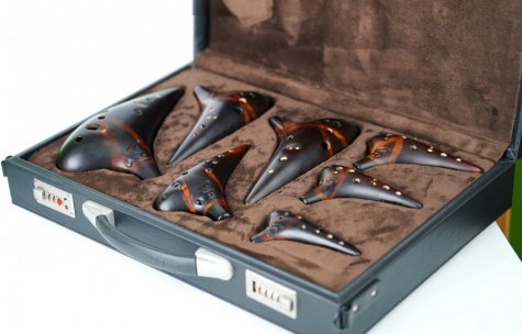 12孔熏燒提升款陶笛